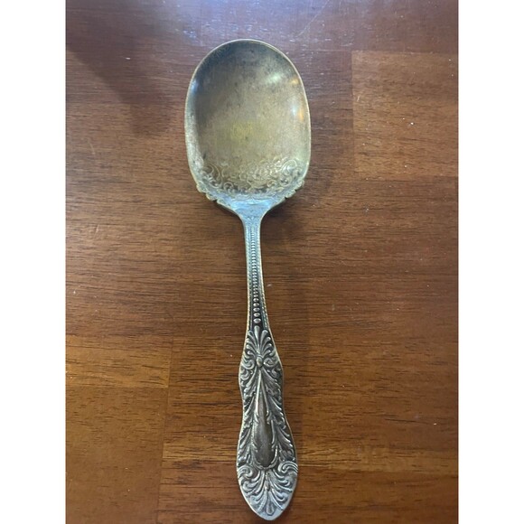 Vintage Silver spoon pie fork Hickory Community Flower Wm Rogers Rocksford - Picture 3 of 9